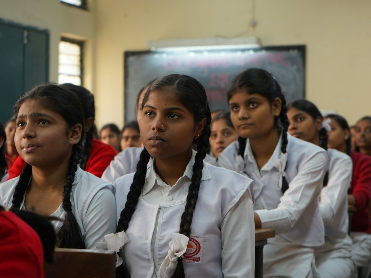 Students in a classroom