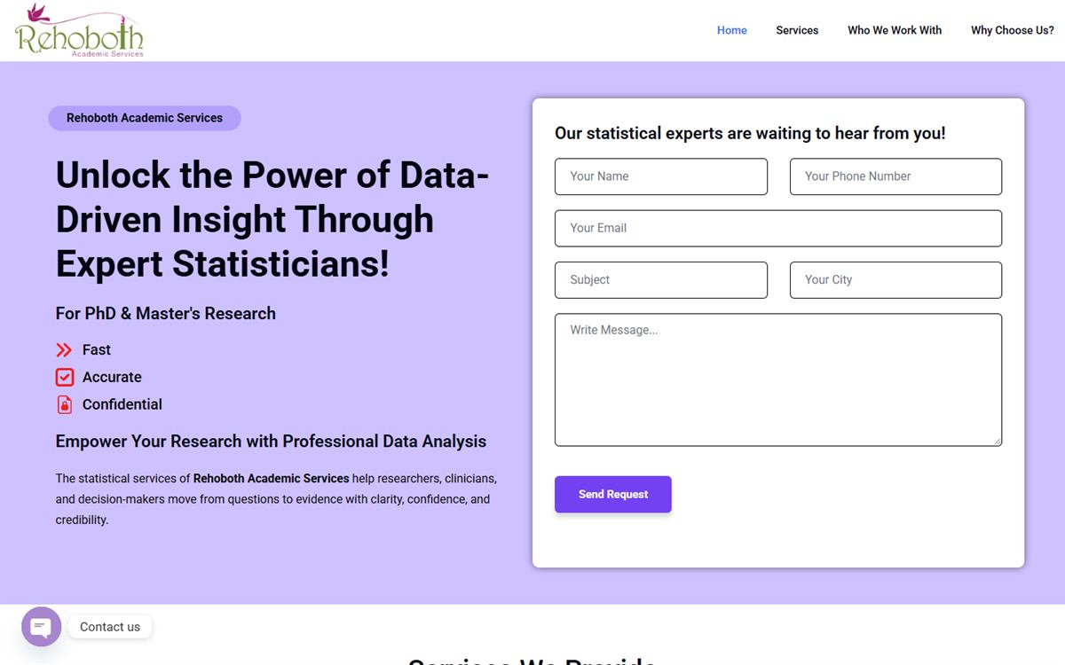 Landing page: Statistics campaign (new design)