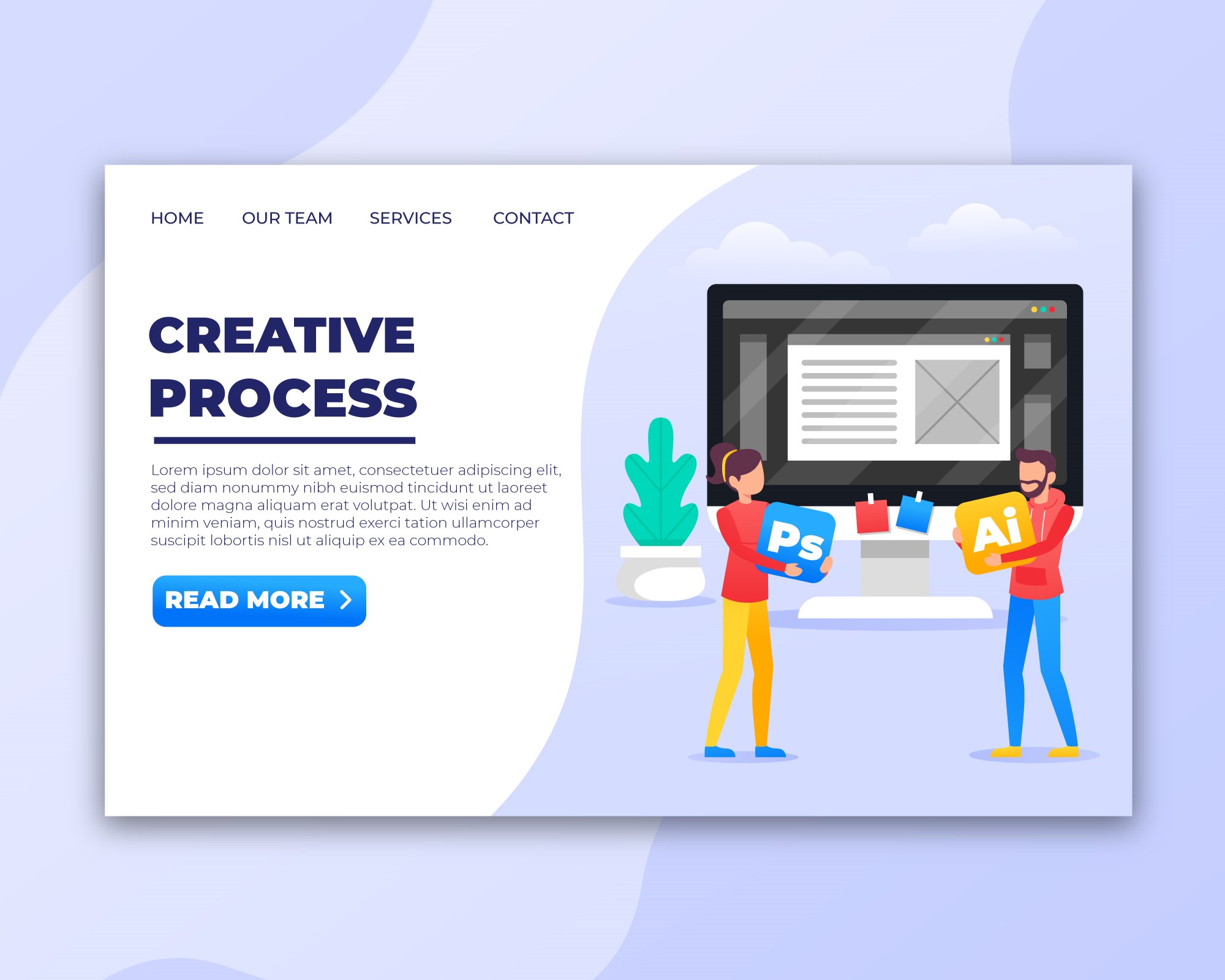 Creative and responsive Website